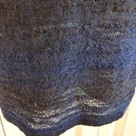 Alice + Olivia Sheer Wool-Blend Midi Dress with Silk Lining.  S - Picture 7 of 11